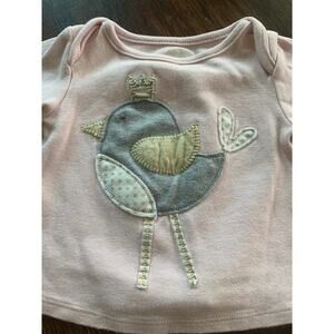 Mud pie pink bird shirt